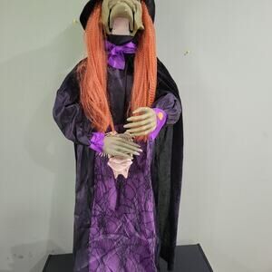 Halloween spooky Village 40 inches tall animated light up witch